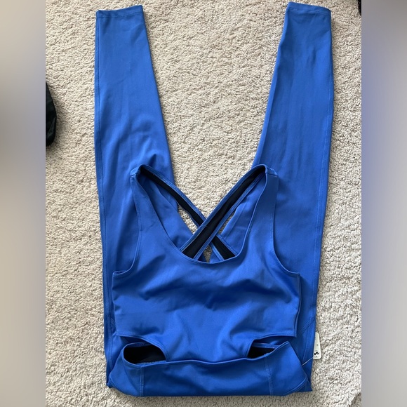 NWT Free People Back it Up Onesie in Pool Blue - Picture 7 of 13
